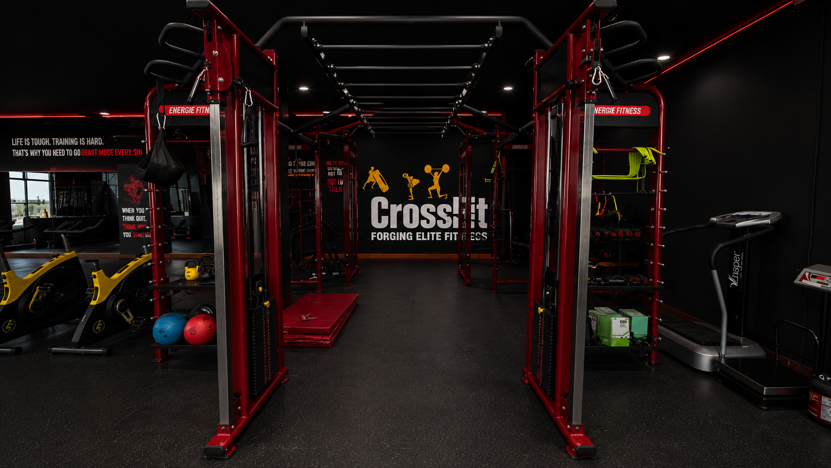 Functional Training Rig & Cable Stations at Goodlife Fitness Club Solapur