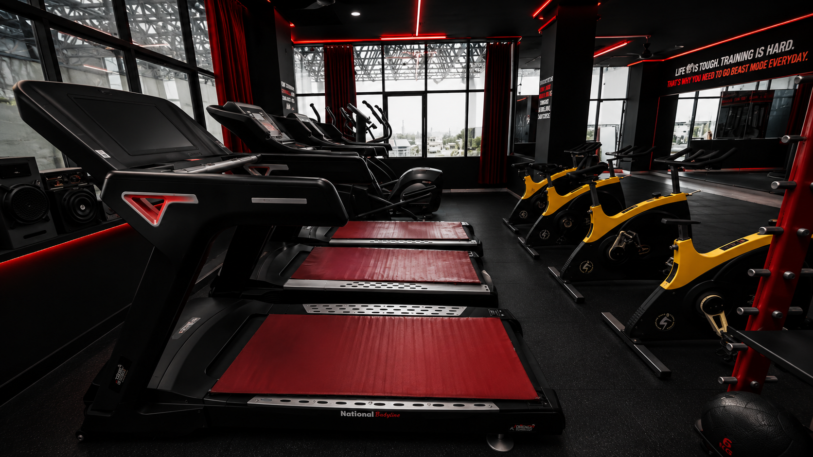 Treadmills & Spin Bikes at Goodlife Fitness Club Solapur